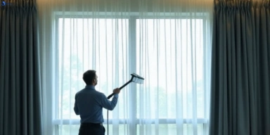 Commercial drapes cleaning service cedar-grove hotels offices
